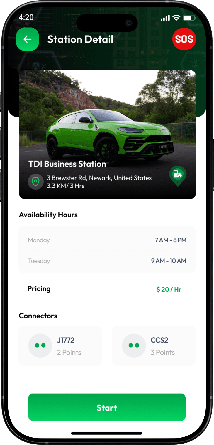 The old station details screen