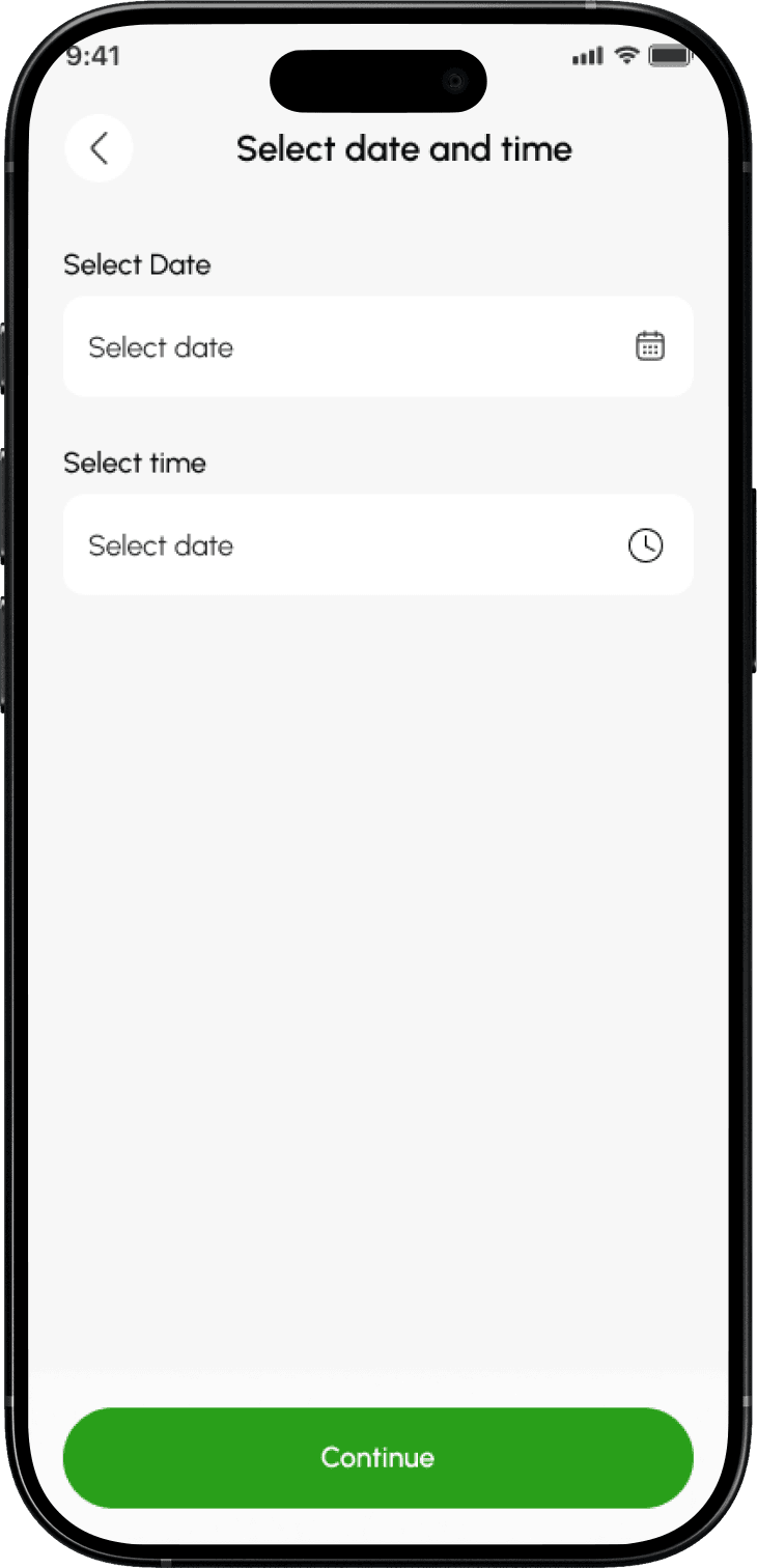 Choosing a charger and time in the redesigned booking flow